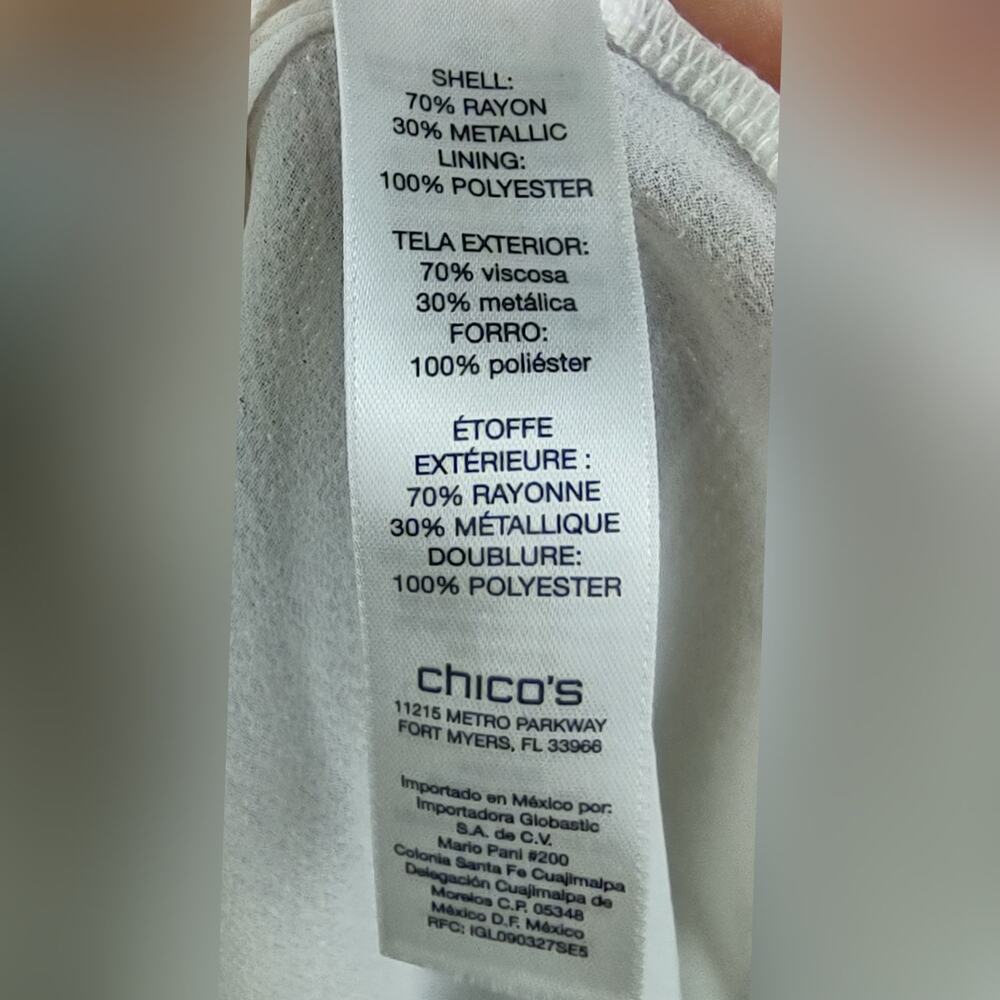 Chico's Shine Detail Amelie Pullover Tunic Chico's Size 2 (Large/12) - Picture 15 of 16